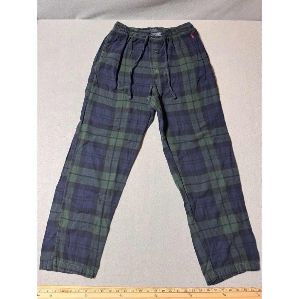 Polo Ralph Lauren Sleepwear Pants Men’s Medium Plaid Green Lounge